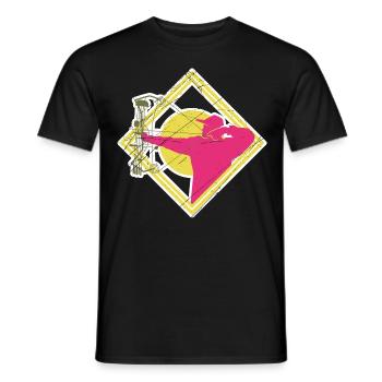 archer - T-shirt homme - noir - Devant - AI Model Male 178 light (178cm)