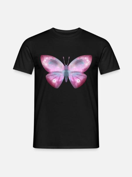 Schmetterling - Männer T-Shirt - Schwarz