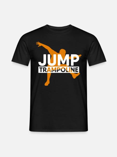 Trampolin springen Sprung hüpfen Geschenk Sport - Männer T-Shirt - Schwarz