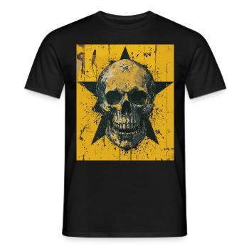 The Skull - Skull, Totenkopf, Teufel - Männer T-Shirt - Schwarz - Vorne - AI Model Male 178 light (178cm)