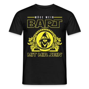 Möge Bart mit mir sein - Männer T-Shirt - Schwarz - Vorne - AI Model Male 178 light (178cm)