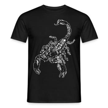 Cadeau de signe d'étoile animal Scorpion - T-shirt homme - noir - Devant - AI Model Male 178 light (178cm)