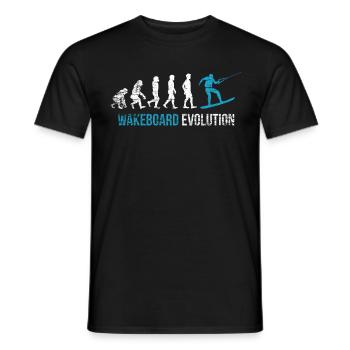 Evolution wakeboarder - Men's T-Shirt - black - Front - AI Model Male 178 light (178cm)