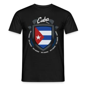 Kuba - Männer T-Shirt - Schwarz - Vorne - AI Model Male 178 light (178cm)