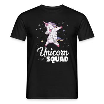 Dabbing Unicorn - Men's T-Shirt - black - Front - AI Model Male 178 light (178cm)