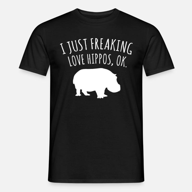 Nilpferd Savanne - Männer T-Shirt - Schwarz
