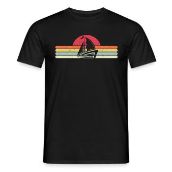 Segeln - Männer T-Shirt - Schwarz - Vorne - AI Model Male 178 light (178cm)