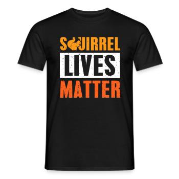 écureuil - T-shirt homme - noir - Devant - AI Model Male 178 light (178cm)