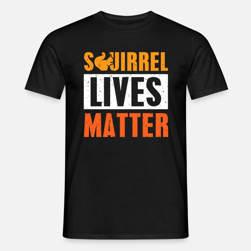 Eichhörnchen - Männer T-Shirt - Schwarz