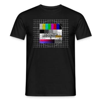 Test image - Men's T-Shirt - black - Front - AI Model Male 178 light (178cm)