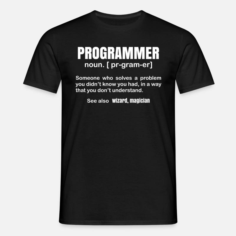 Programmer definition - Men's T-Shirt - black