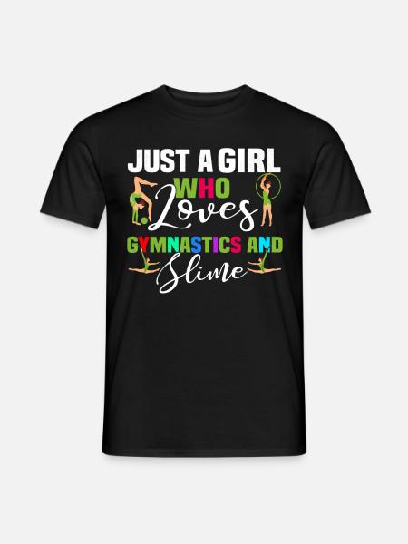 Gymnastics girl - Men's T-Shirt - black