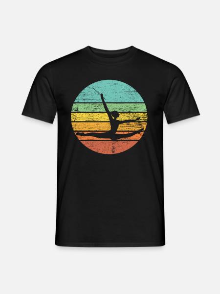 Gymnastique rétro - T-shirt homme - noir
