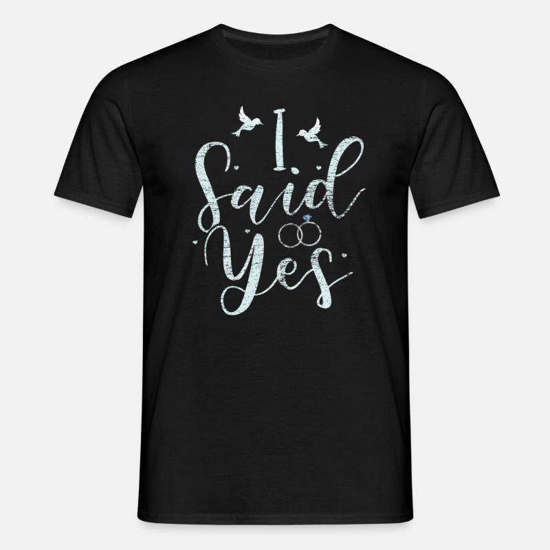 Engagement request - Men's T-Shirt - black
