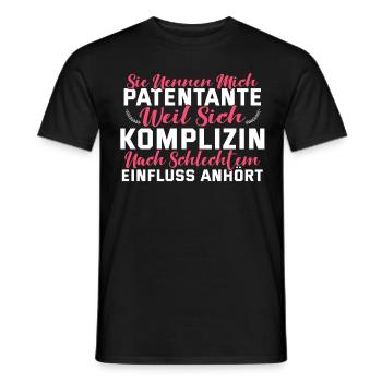 Marraine complice - T-shirt homme - noir - Devant - AI Model Male 178 light (178cm)