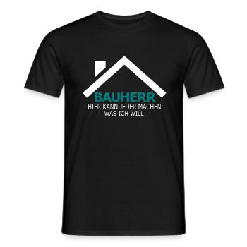 Bauherr - Männer T-Shirt - Schwarz - Vorne - AI Model Male 178 light (178cm)