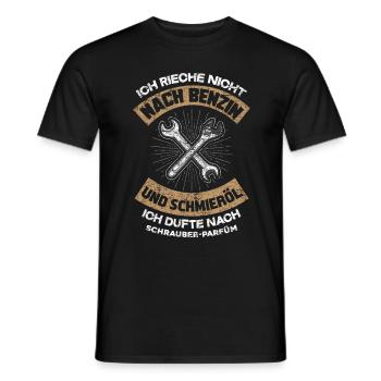 Mechaniker Parfüm - Männer T-Shirt - Schwarz - Vorne - AI Model Male 178 light (178cm)