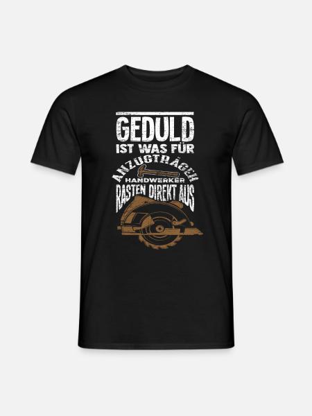 Zimmerer Handwerker - Männer T-Shirt - Schwarz