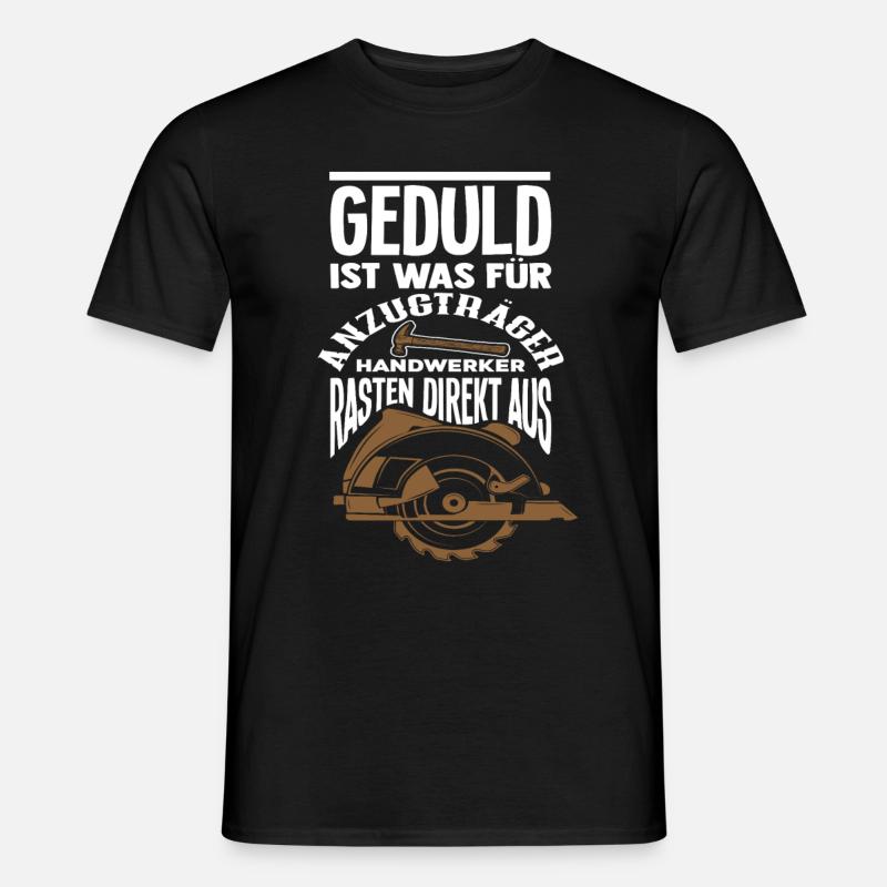 Zimmermann Anzugträger - Männer T-Shirt - Schwarz