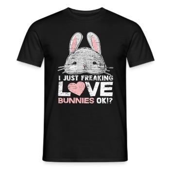 Lapin lapin - T-shirt homme - noir - Devant - AI Model Male 178 light (178cm)