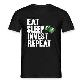 Börse Aktien Aktienkurs Geld Investieren - Männer T-Shirt - Schwarz - Vorne - AI Model Male 178 light (178cm)