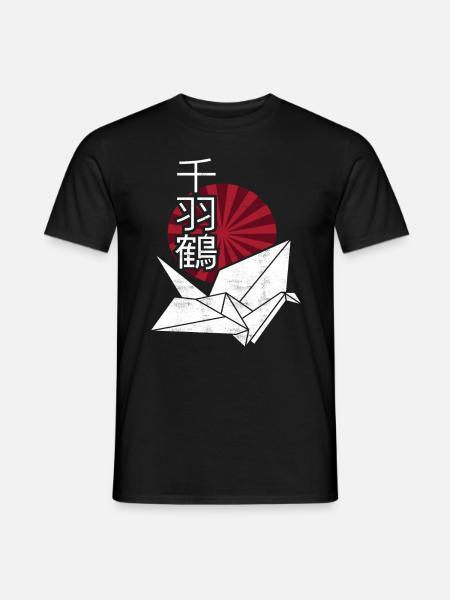 Origami Japanese - Men's T-Shirt - black