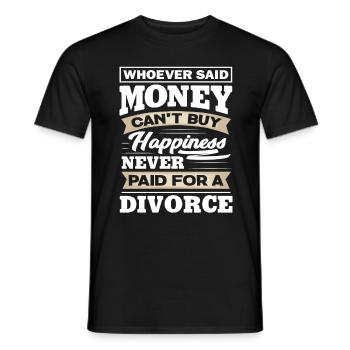 Divorce Pay - Men's T-Shirt - black - Front - AI Model Male 178 light (178cm)