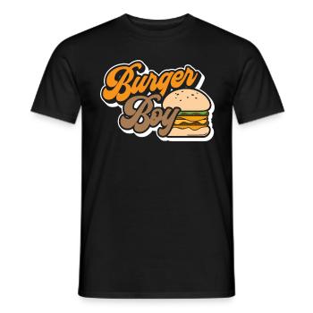 Burger - T-shirt homme - noir - Devant - AI Model Male 178 light (178cm)