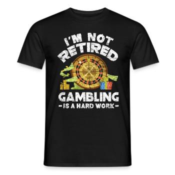 Casino - Men's T-Shirt - black - Front - AI Model Male 178 light (178cm)