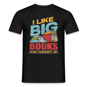 Livres de livres - T-shirt homme - noir - Devant - AI Model Male 178 light (178cm)