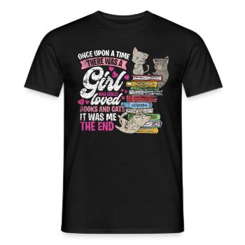 livre - T-shirt homme - noir - Devant - AI Model Male 178 light (178cm)