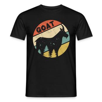 Éleveur de chèvres - T-shirt homme - noir - Devant - AI Model Male 178 light (178cm)