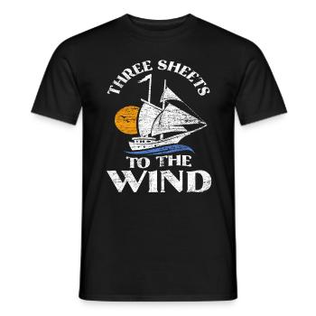 Segeln Segel - Männer T-Shirt - Schwarz - Vorne - AI Model Male 178 light (178cm)