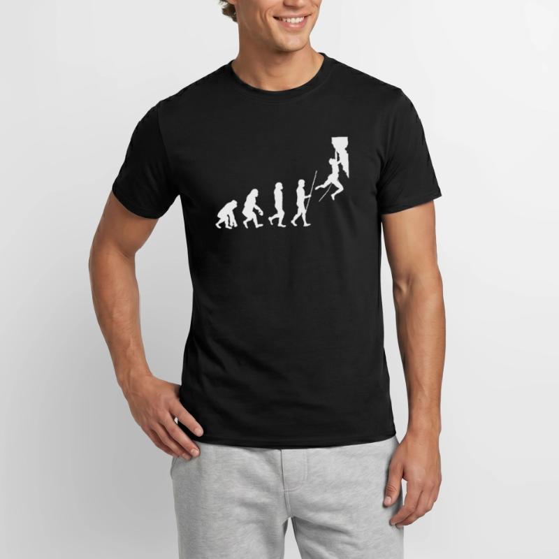 Climbing evolution Men's T-shirt