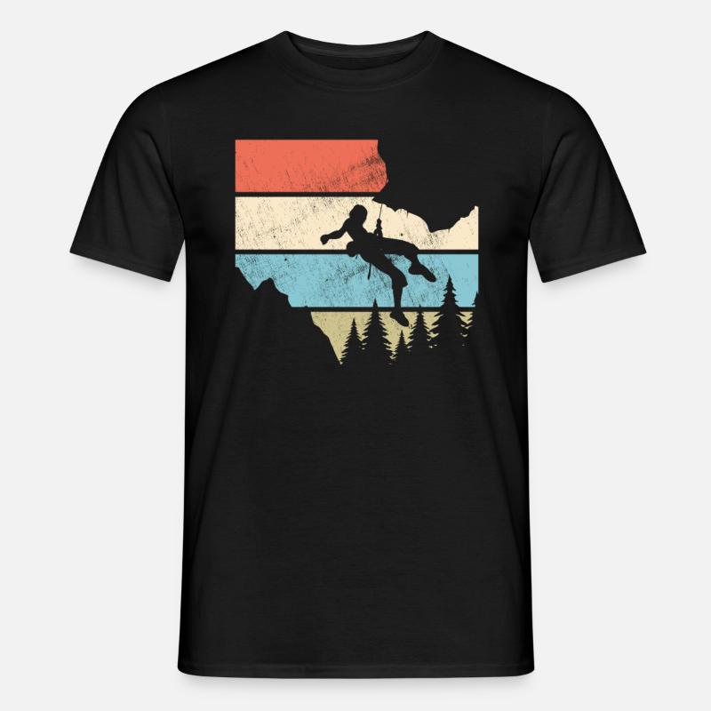 Klettern - Männer T-Shirt - Schwarz