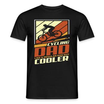 Fahrrad Vater - Männer T-Shirt - Schwarz - Vorne - AI Model Male 178 light (178cm)
