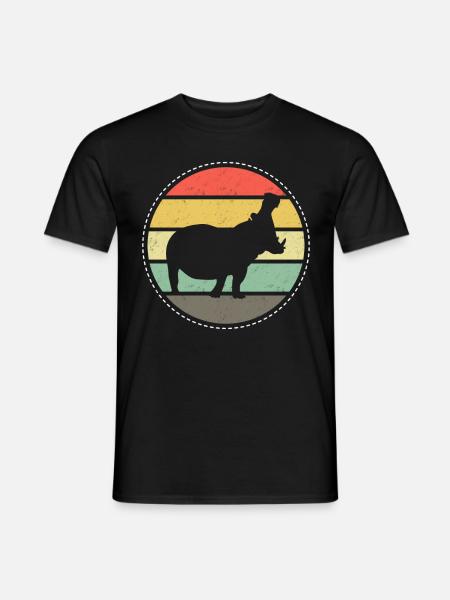 Hippo Africa - Men's T-Shirt - black
