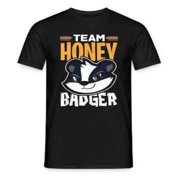 honey badger - Men's T-Shirt - black - Front - AI Model Male 178 light (178cm)