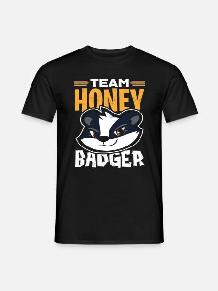Honigdachs - Männer T-Shirt - Schwarz