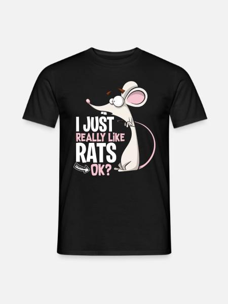 Rats favorite animal - Men's T-Shirt - black