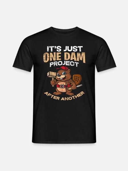 beaver - Men's T-Shirt - black