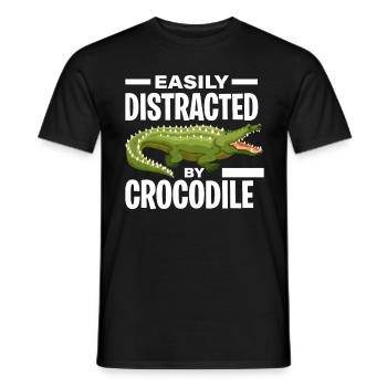 crocodile - T-shirt homme - noir - Devant - AI Model Male 178 light (178cm)