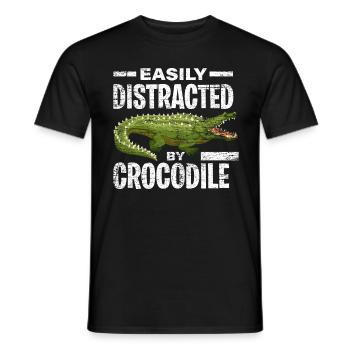 Krokodil Raubtier - Männer T-Shirt - Schwarz - Vorne - AI Model Male 178 light (178cm)