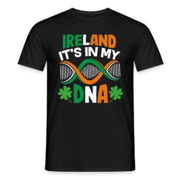 Irlande - T-shirt homme - noir - Devant - AI Model Male 178 light (178cm)