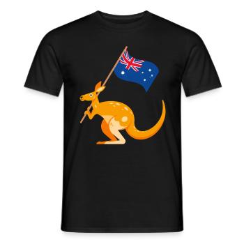 Australien Tag - Männer T-Shirt - Schwarz - Vorne - AI Model Male 178 light (178cm)