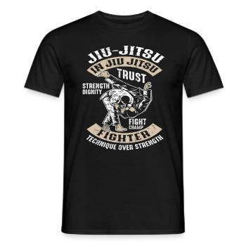 Formation Jiu Jitsu - T-shirt homme - noir - Devant - AI Model Male 178 light (178cm)