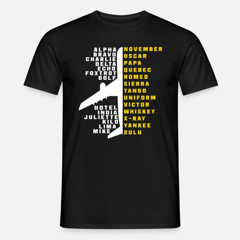 Pilot Flugsport - Männer T-Shirt - Schwarz