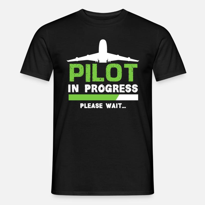 Pilot flight school - Men’s T-shirt - black