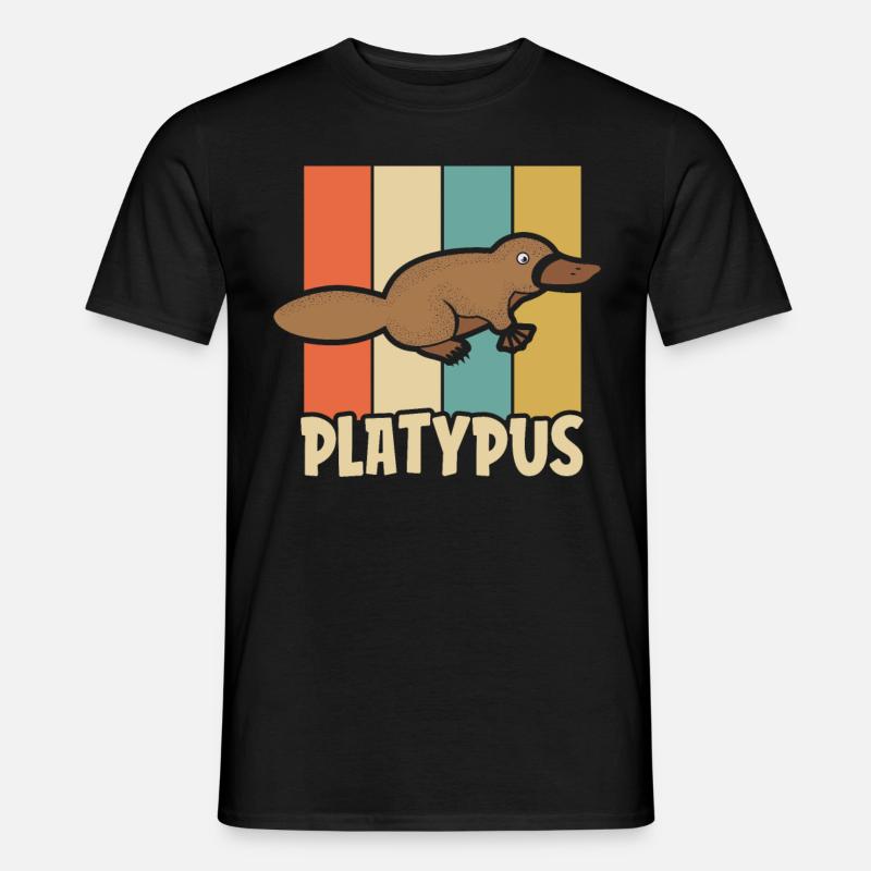næbdyr - Mænd T-shirt - sort