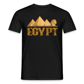 Pyramides d'Egypte - T-shirt homme - noir - Devant - AI Model Male 178 light (178cm)
